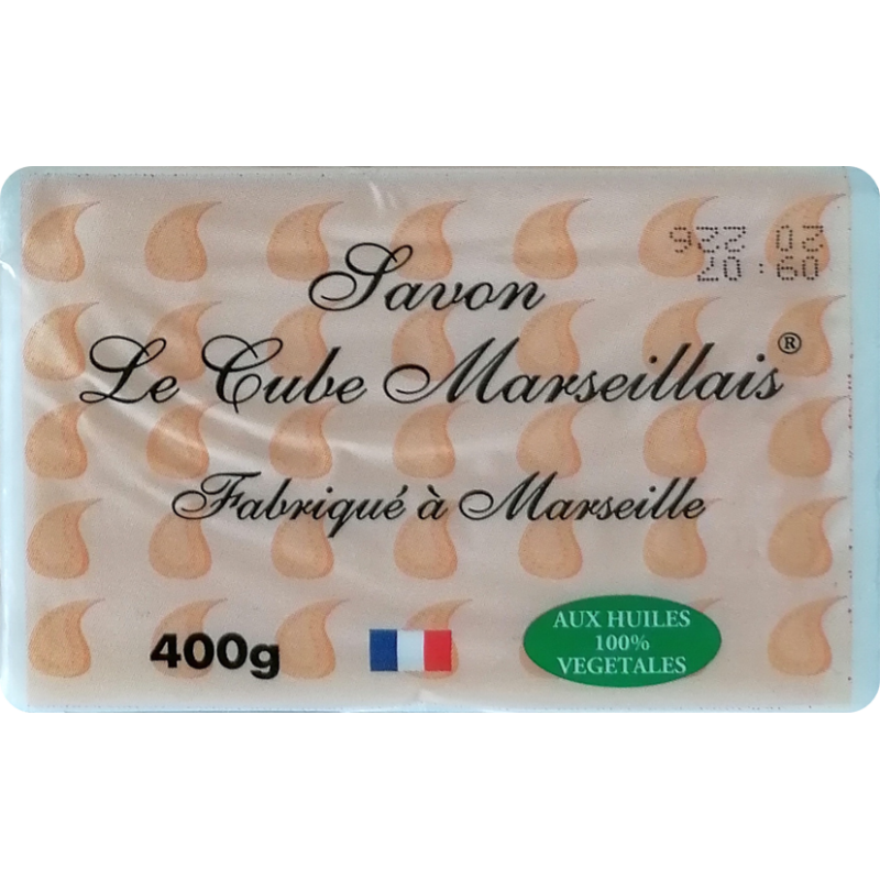 SAVON LE CUBE MARSEILLAIS 400 g