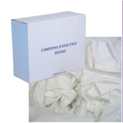 CHIFFONS BLANCS COTON SUPÉRIEUR